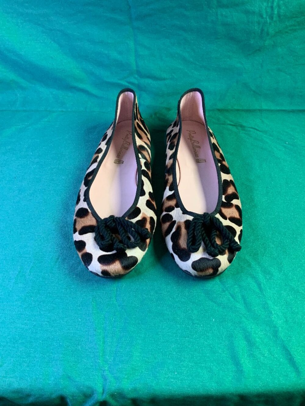Pretty Ballerinas Rosario Animal Print Pony Ballerinas Size 39